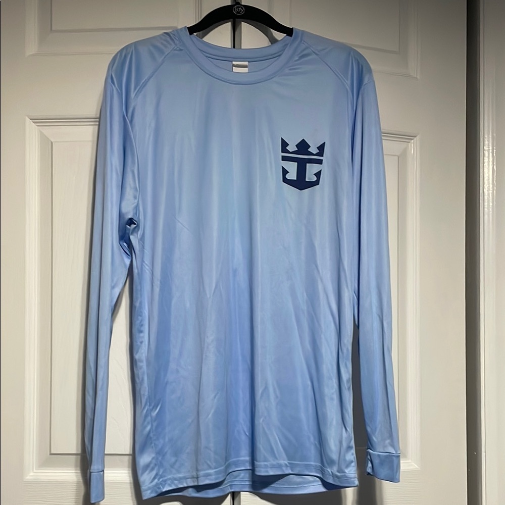 Light Blue Long Sleeve Shirt with Logo